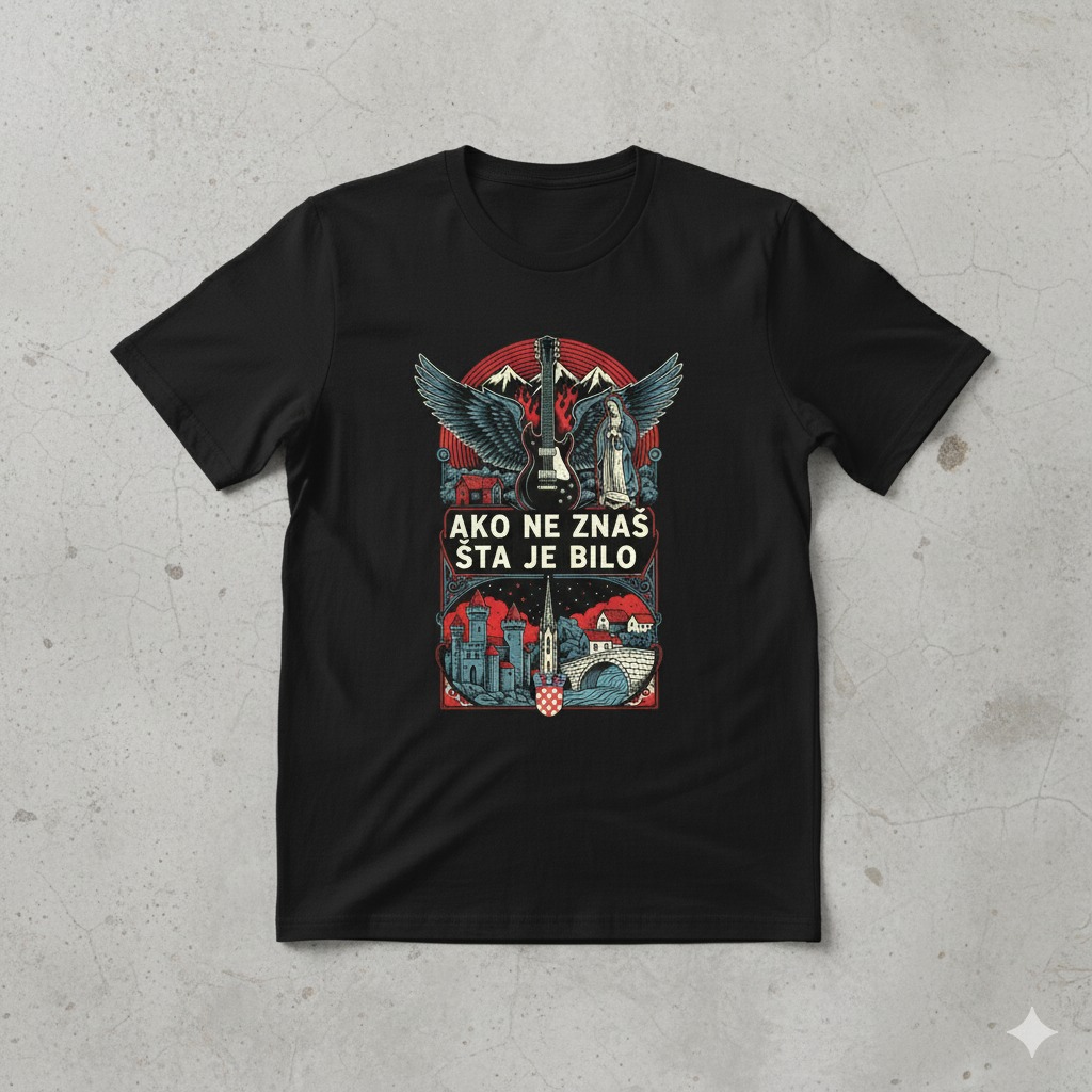 Thompson Majica Ako Ne Znaš Što Je Bilo - Limited Edition Bijela Majica