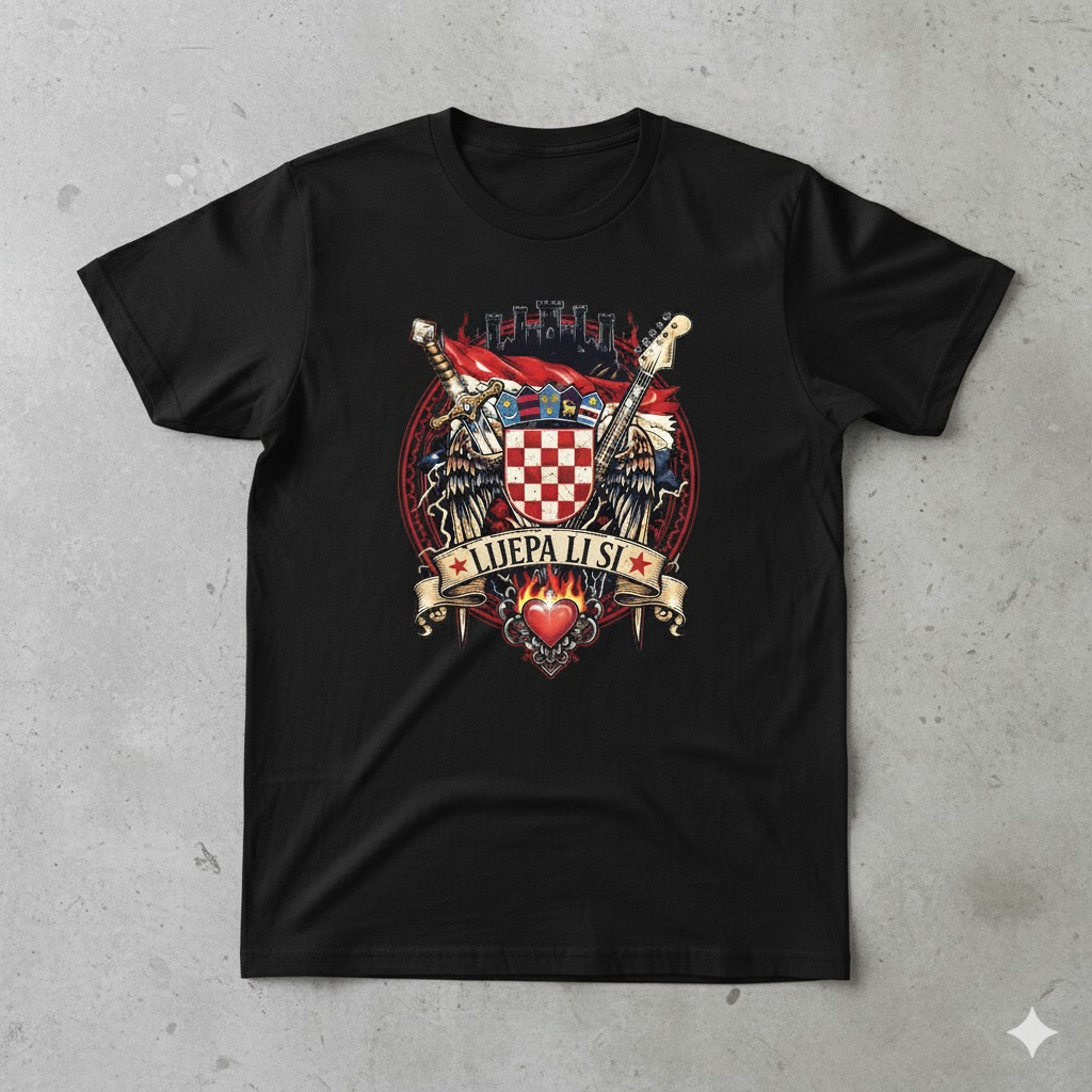 Thompson Majica Lijepa Li Si - Urban Streetwear Hrvatski Print